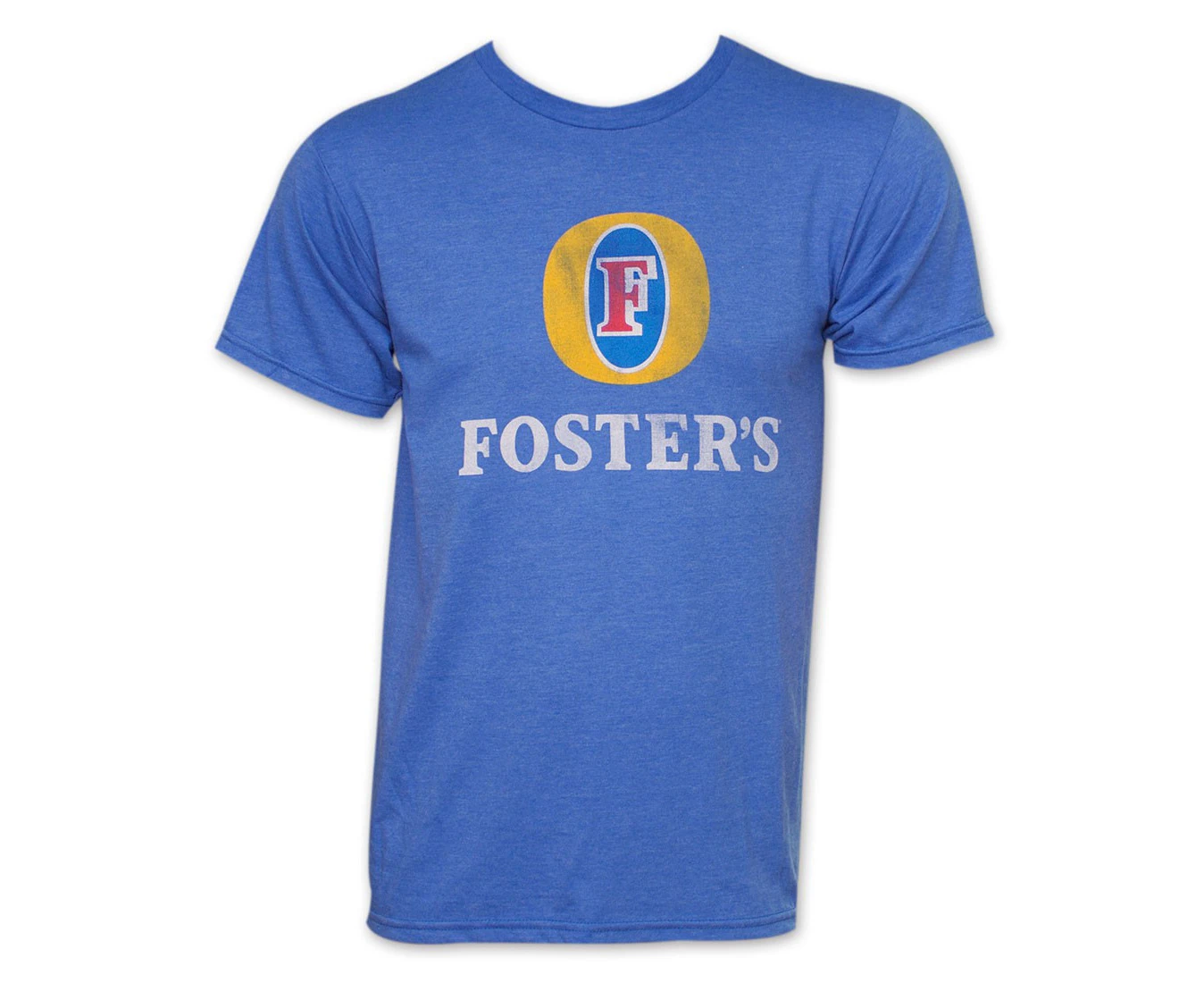 Foster's Beer Basic Logo Men's Heather Blue T-Shirt