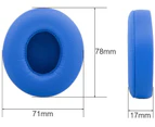 Blue Replacement Cushions Ear Pads for Beats Dr Dre Solo 2.0 3.0 Wireless Headphone