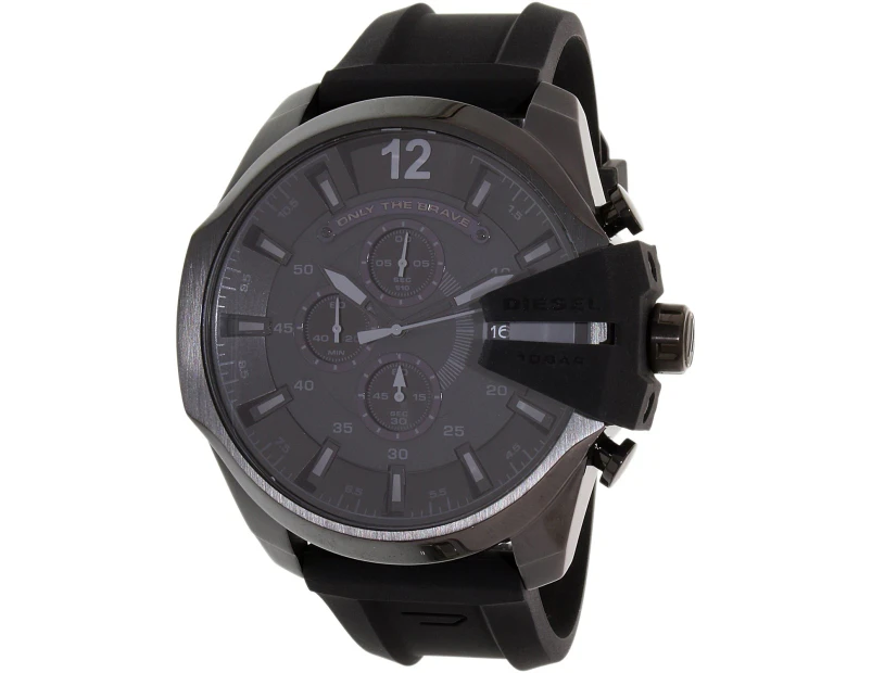 Diesel Men's Chief DZ4378 Black Silicone Quartz Dress Watch