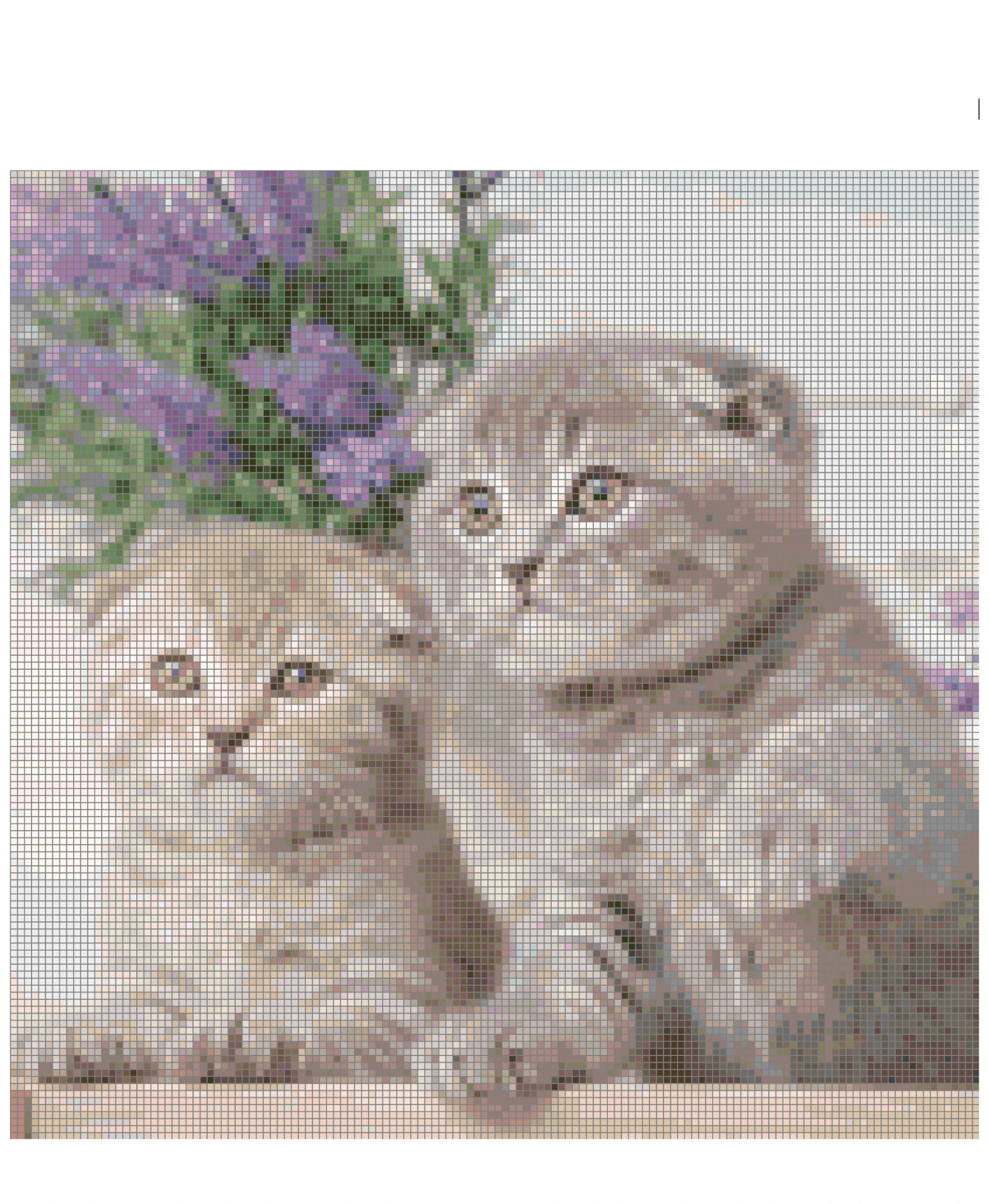 Cross Stitch Pattern Courtney and Dayna Kittens X Stitch Gwen St Designs