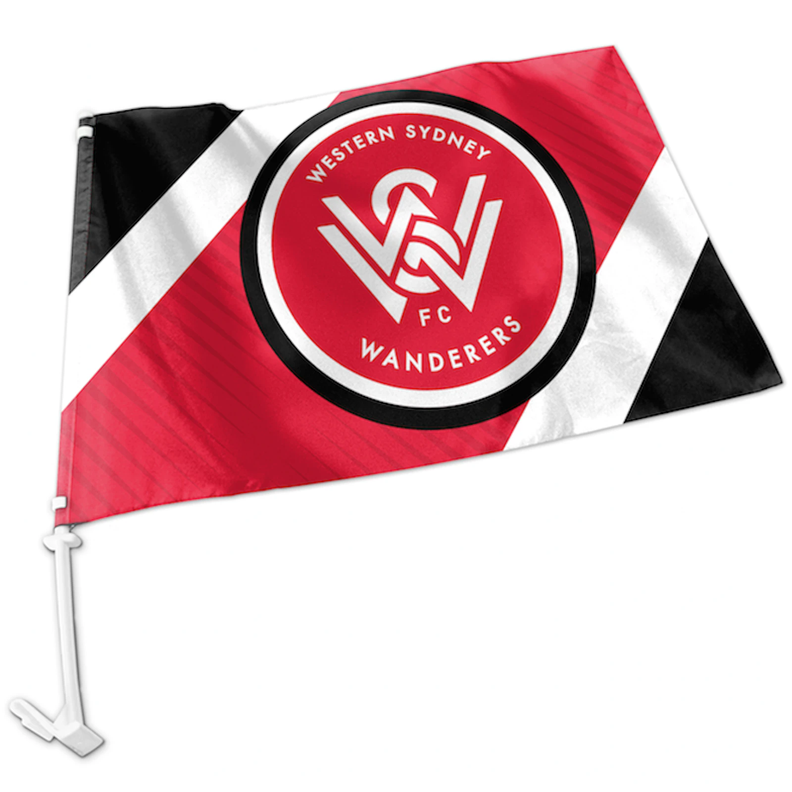 Western Sydney Wanderers A-League Team Logo Car Flag * Easy to Attach!