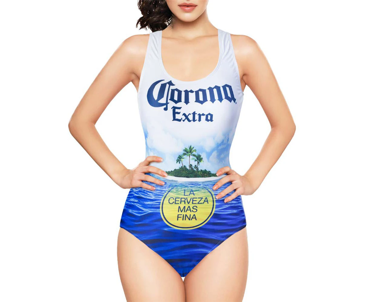 Corona Extra Beach Scene One Piece Women's Swimsuit