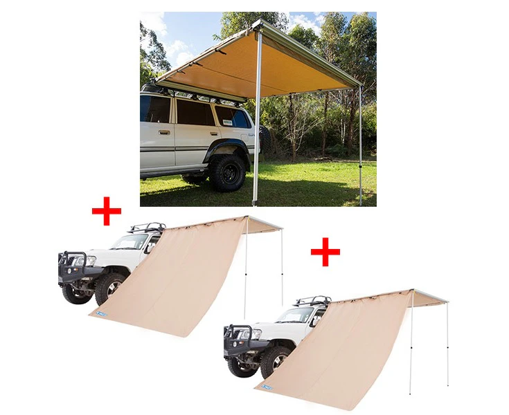 Adventure Kings Awning 2.5x2.5m + 2x Adventure Kings Awning Side Wall