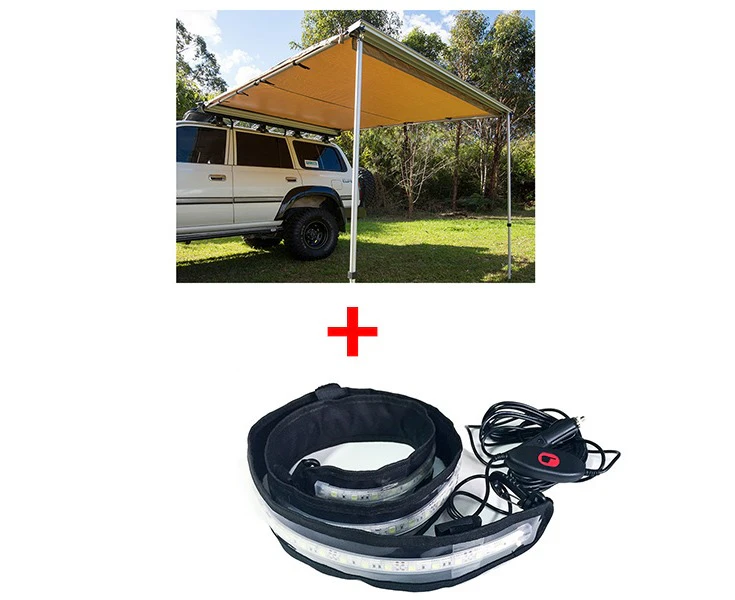 Adventure Kings Awning 2.5x2.5m + Illuminator MAX LED Strip Light