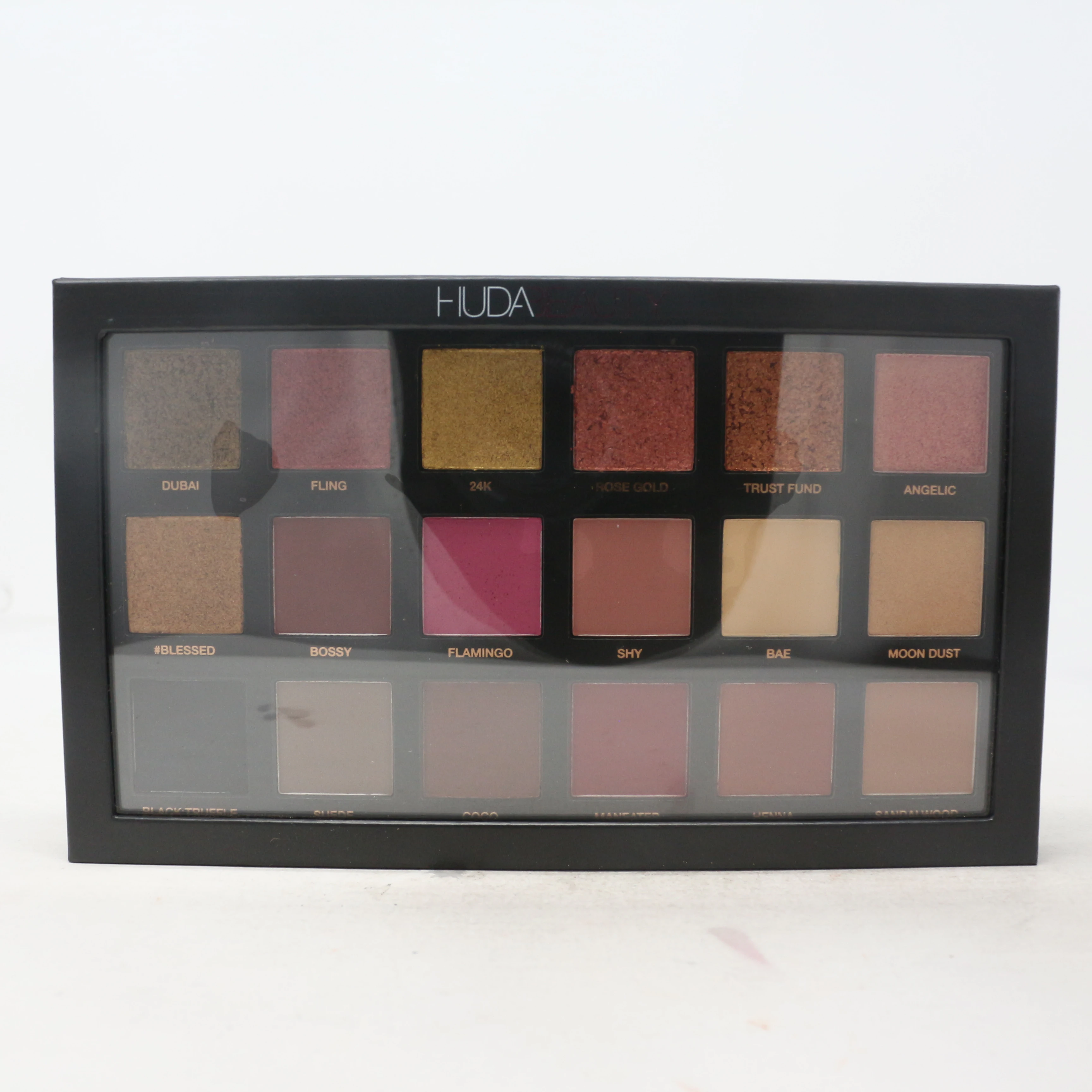 Huda Beauty Textured Eye Shadow Palette Rose Gold Edition / New With Box