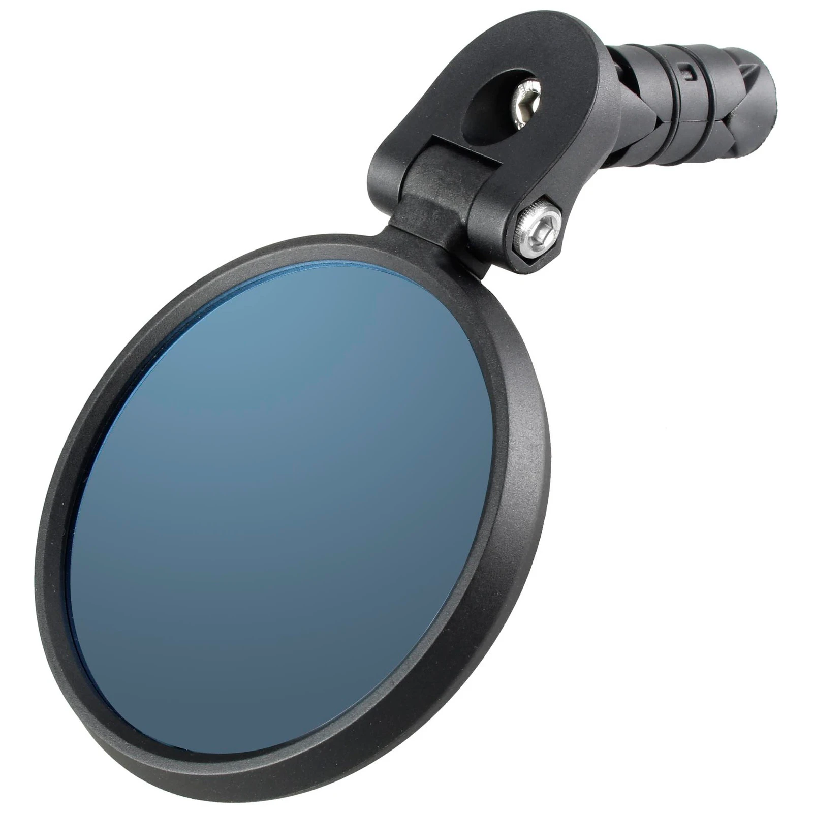 Venzo Bicycle Bike Handlebar Mirror Blue Lens 75% Anti-glare Glass Blast Resistant - Left