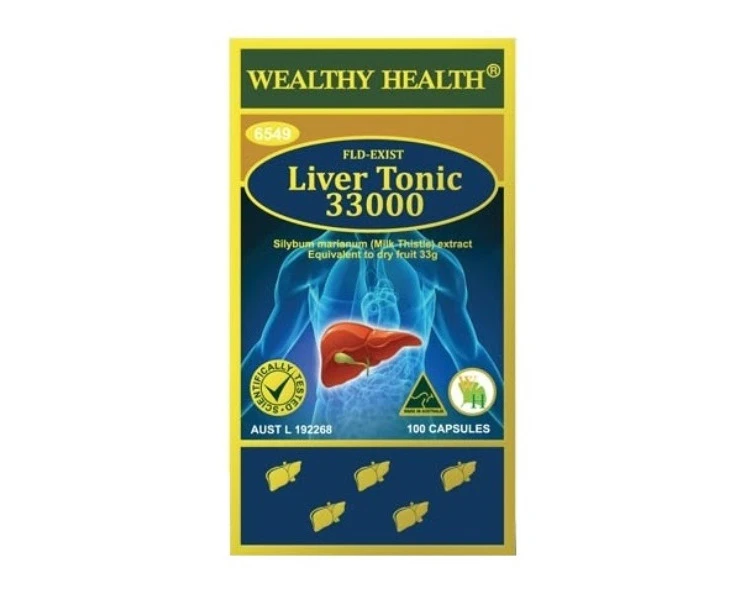 Wealthy Health-FLD-Exist Liver Tonic 33000 100 Capsules