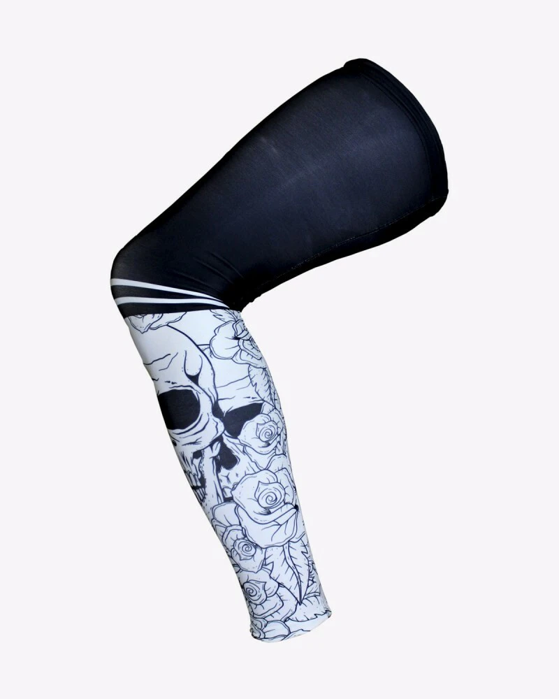 MB Wear Leg Warmers White Skull