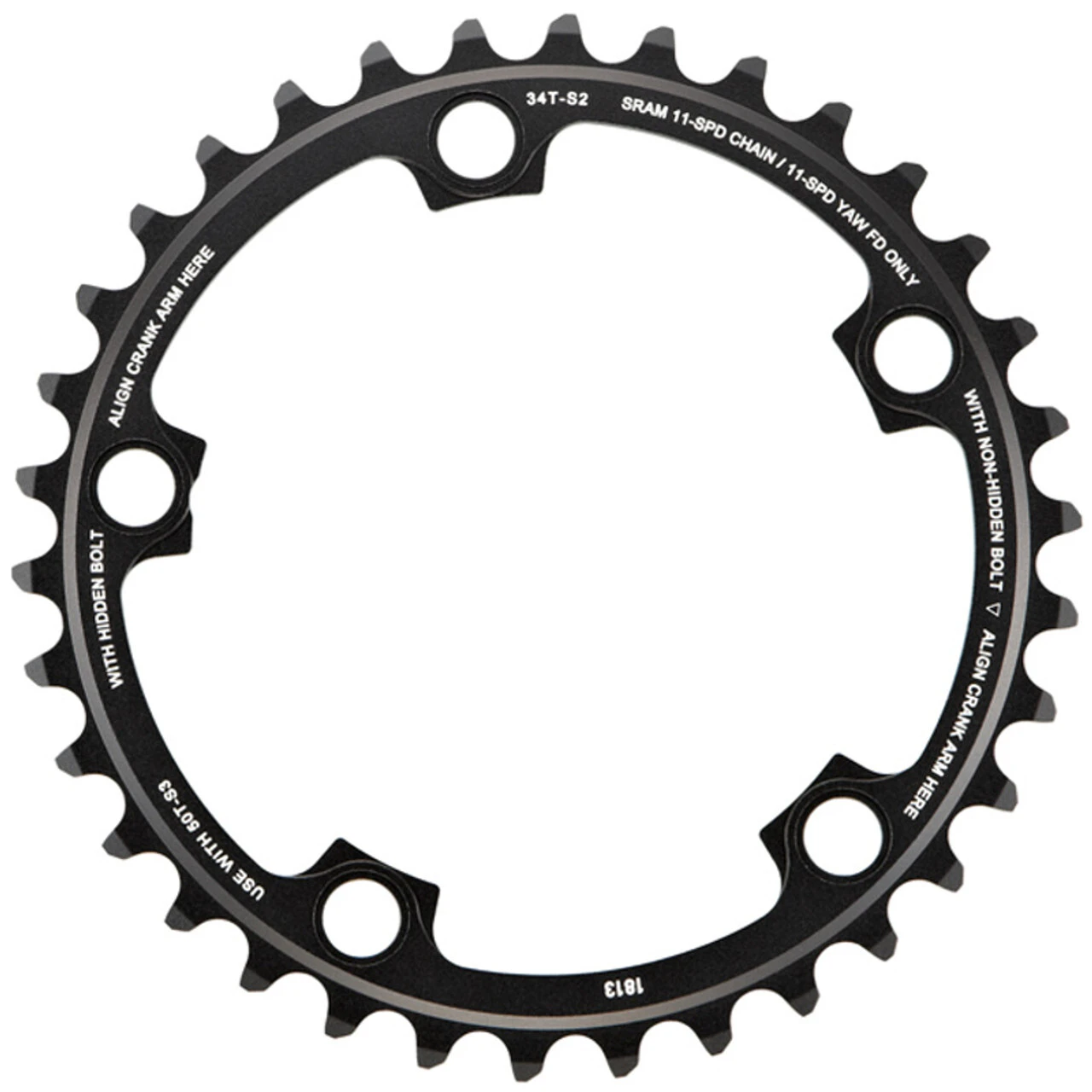 Chainring SRAM Red 11-Speed 34T Yaw