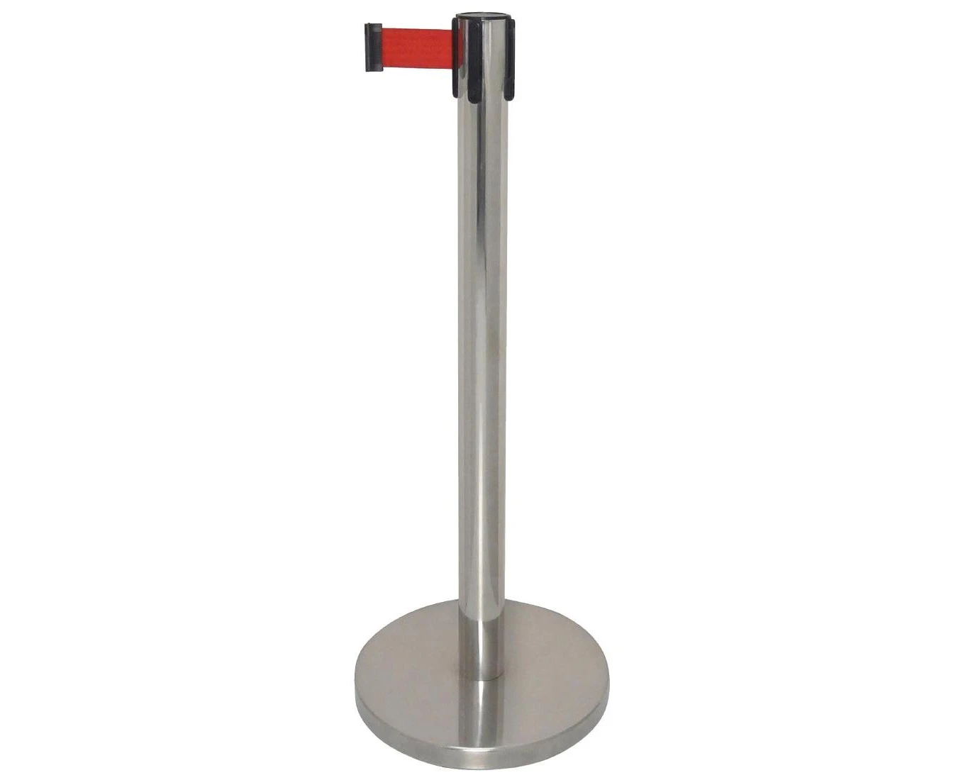 Bolero Polished Red Strap Barrier