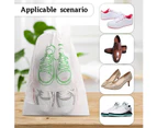 10 PCS Travel Shoe Bag Dustproof Shoe Bags, White