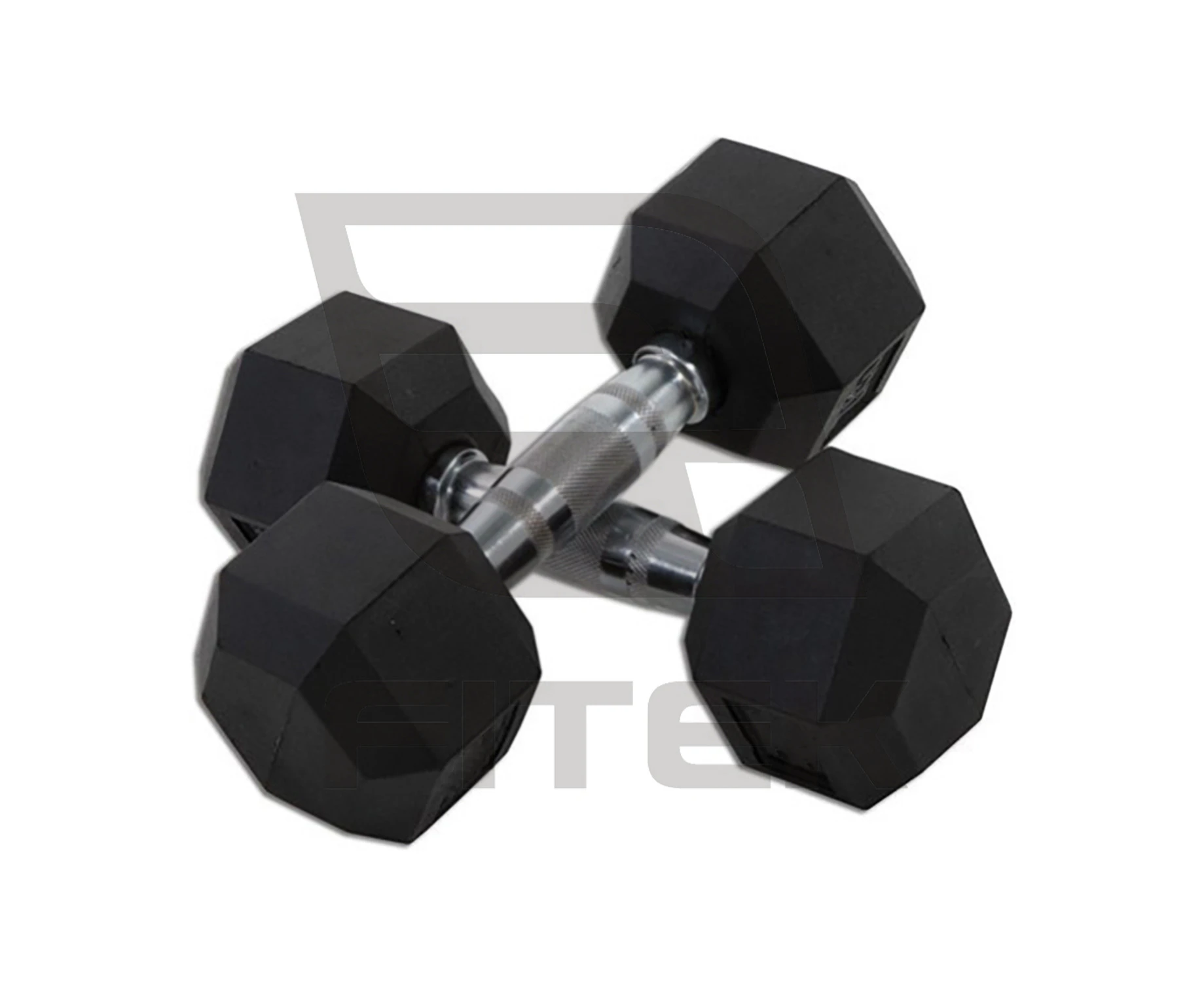 FITEK Hex Rubber Dumbbell 1KG Pair