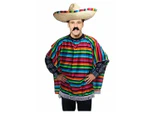Men's Mexican Poncho Spanish Costume