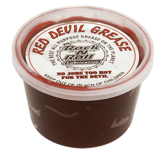 Rock n Roll Red Devil Grease Tub