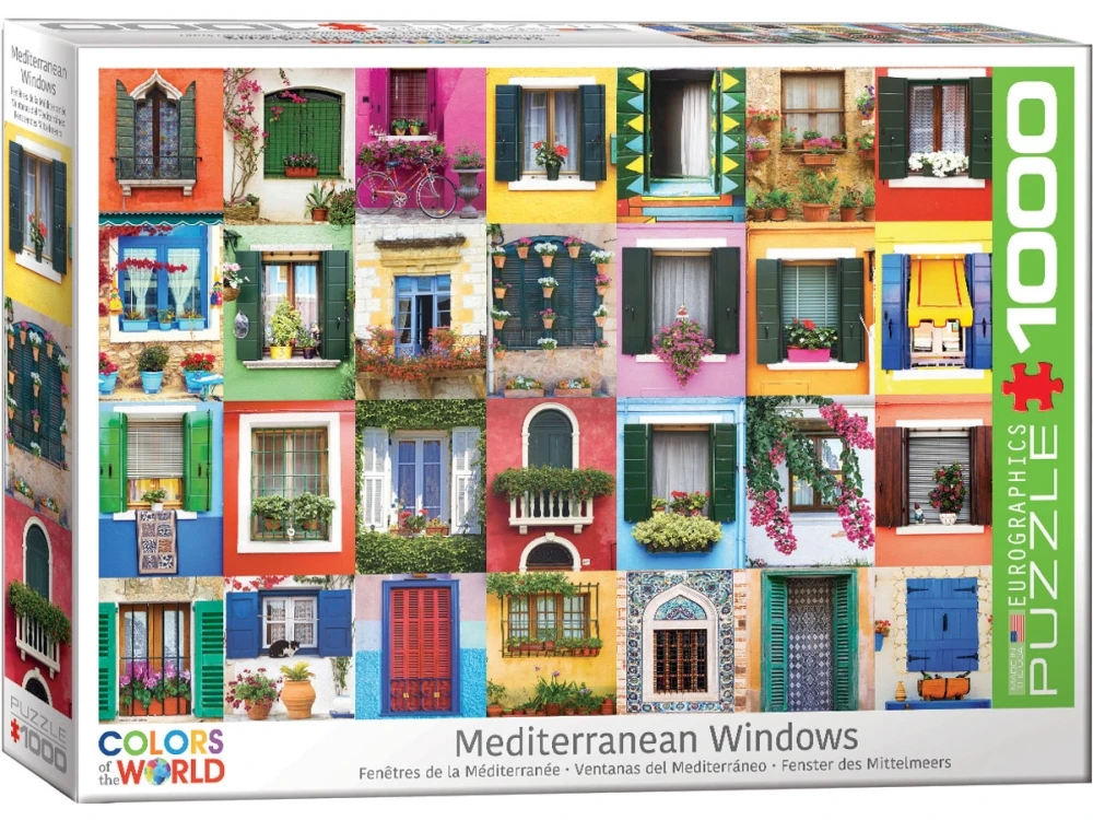 Eurographics Mediterranean Windows Kid Toys Jigsaw Puzzle 1000 Piece