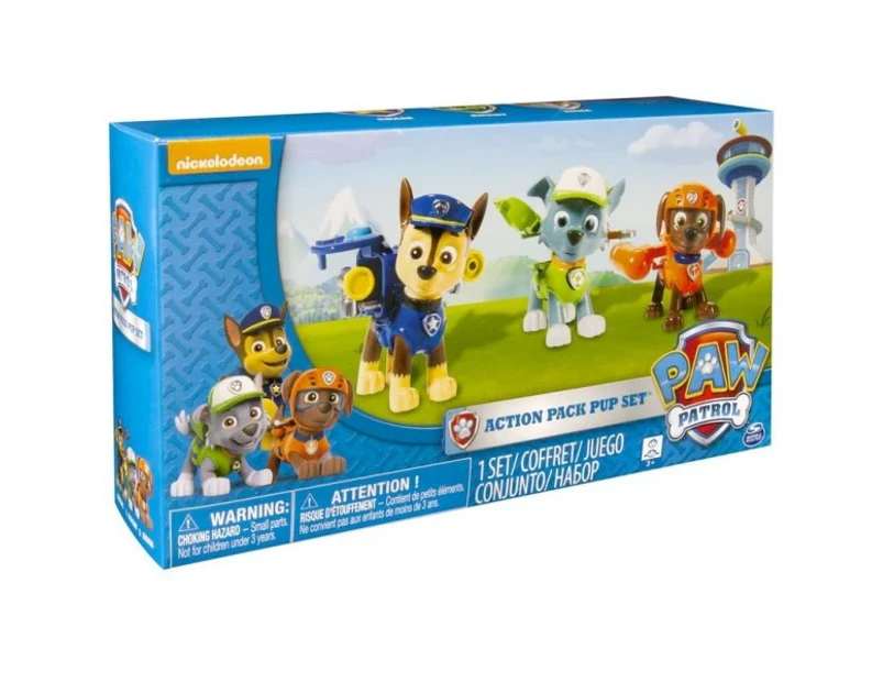 Paw Patrol Action Pack Pup & Badge 3 Pack