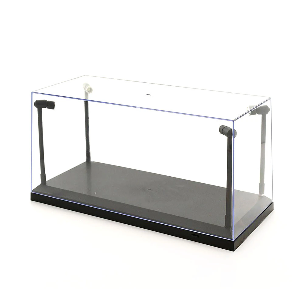 DDA Display Case With 4 x Adjustable LED Lights For 1:18 1:24 Diecast Models