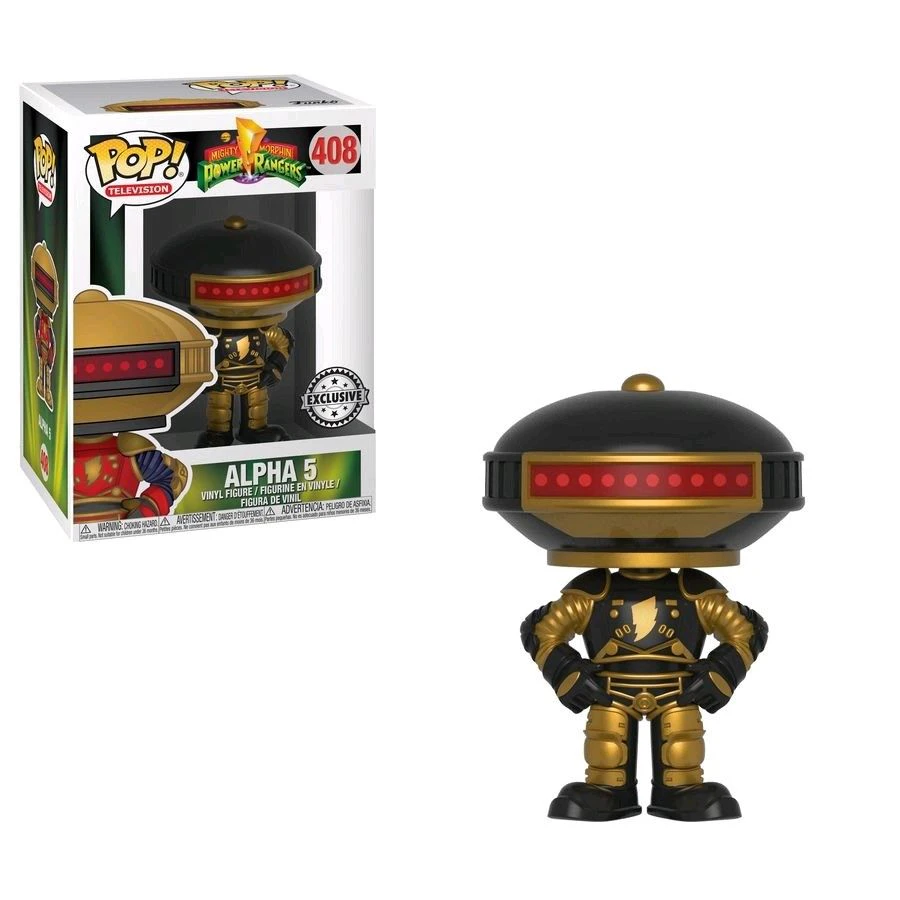 Funko Pop! Mighty Morphin Power Rangers Alpha 5 Black #408 Vinyl Figure