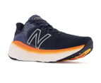 New Balance Men's Fresh Foam More v3 Wide Fit Running Shoes - Black/White/Orange