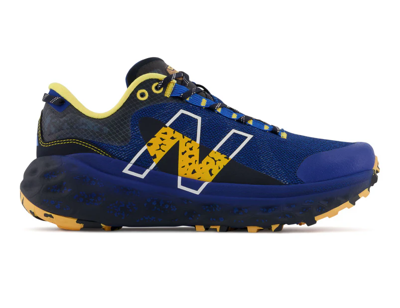 New Balance Men's Fresh Foam X More Trail v2 Running Shoes - Navy/Yellow