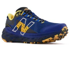 New Balance Men's Fresh Foam X More Trail v2 Running Shoes - Navy/Yellow