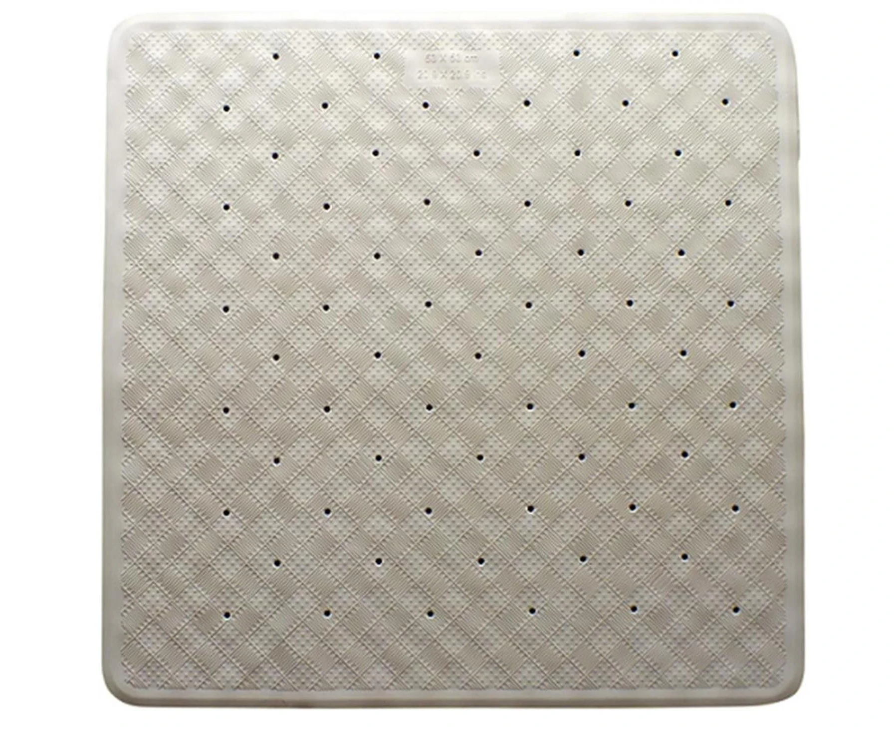 Rubber Shower Mat 54 X 54cm - White