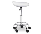 PU Leather 360 Degree Swivel Saddle Salon Chair Height Adjustable Hair Dress Office Beauty Spa Massage Stool Equipment