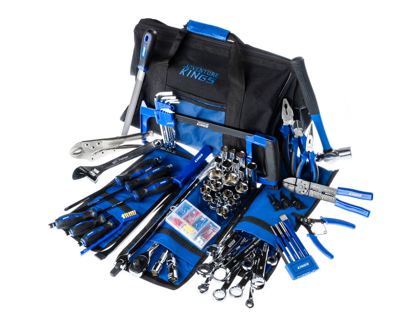 Adventure Kings 174 Pieces Complete Bush Mechanic Toolkit Spanner Socket Plier