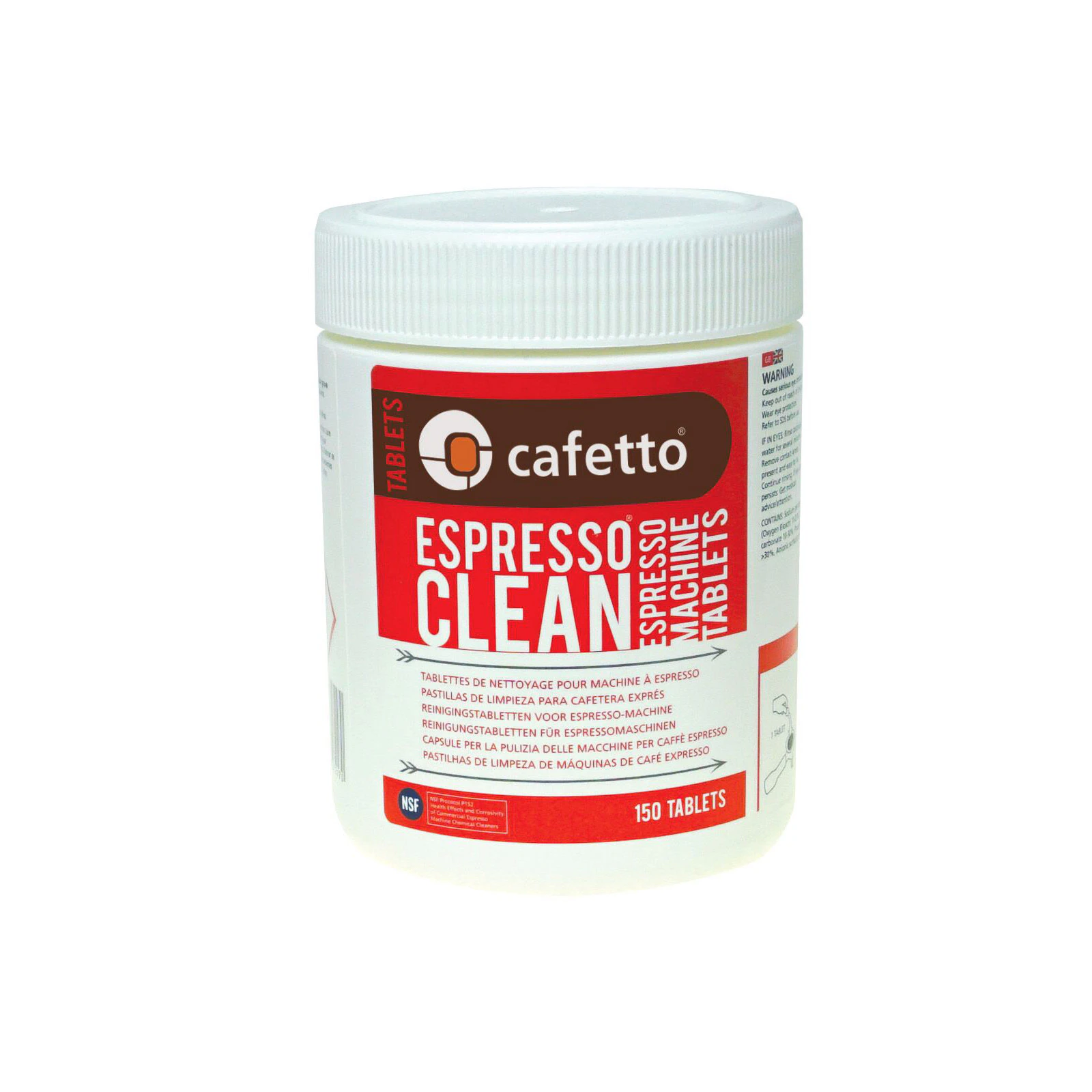 Cafetto Espresso Clean Coffee Machine Group Head Cleaning Tablets : 150 Tablets