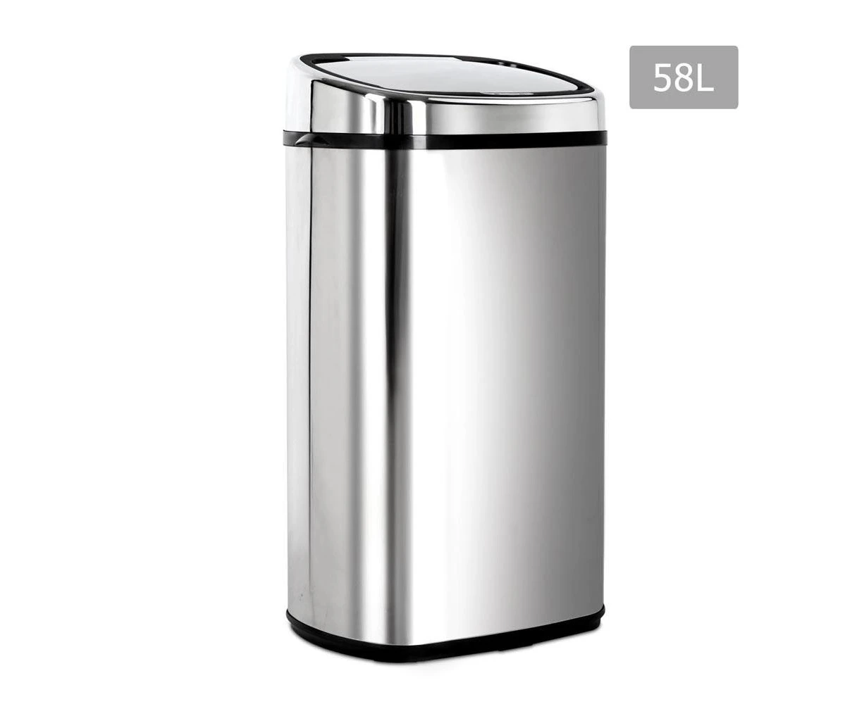 58L Stainless Steel Motion Sensor Rubbish Bin