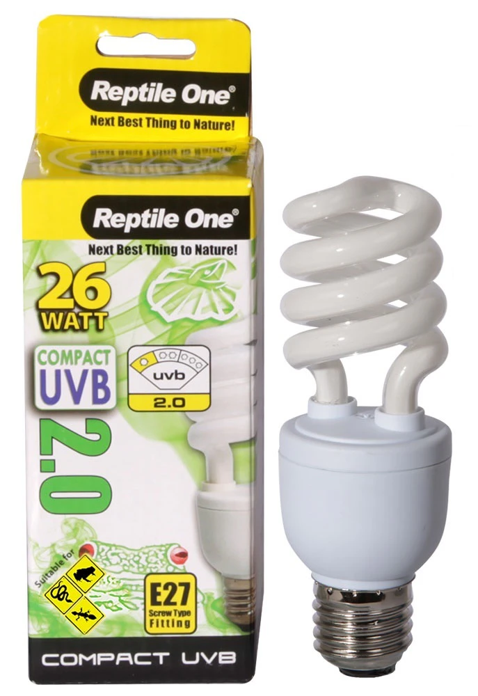 Compact UVB Bulb 26 Watt (UVB 2.0) E27 Eddison (Reptile One)