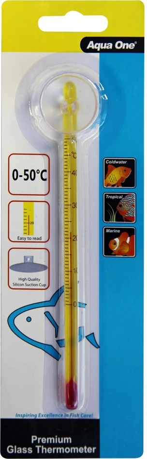 Premium Glass Thermometer for Aquariums (15cm) Aqua One