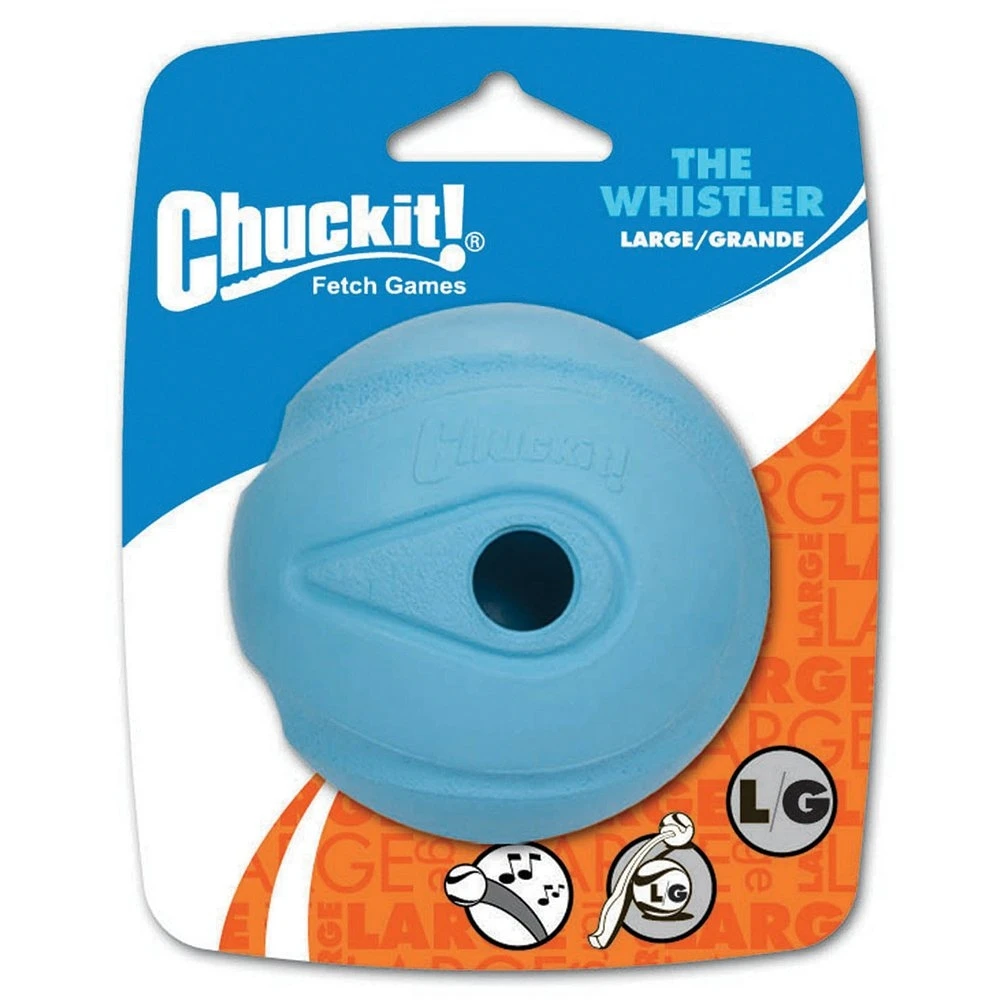 Chuckit Fetch Games Whistler Ball Interactive Play Dog Toy Large