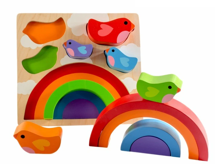 Kiddie Connect - Bird And Rainbow Puzzle