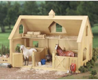 Breyer Horses Deluxe Wooden Stable Barn Wood 1:9 Traditional 302