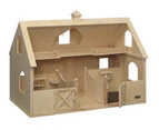 Breyer Horses Deluxe Wooden Stable Barn Wood 1:9 Traditional 302