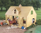 Breyer Horses Deluxe Wooden Stable Barn Wood 1:9 Traditional 302