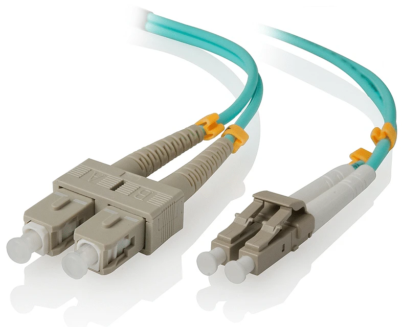 Alogic 15m LC-SC 40G/100G Multi Mode Duplex LSZH Fibre Cable 50/125 OM4 [LCSC-15-OM4]