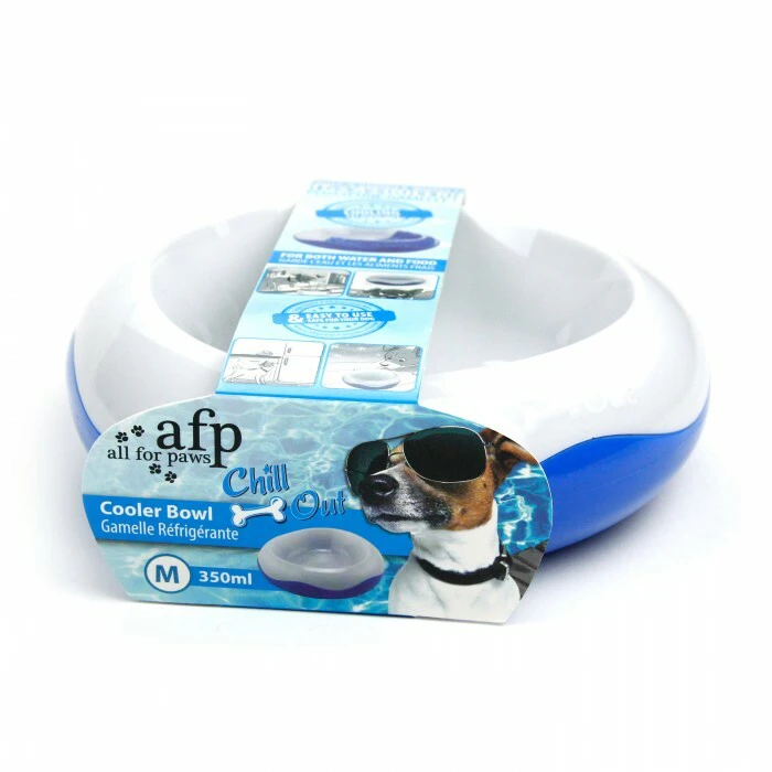 Chill Out Cooler Pet Bowl - Medium 15cm (All For Paws)