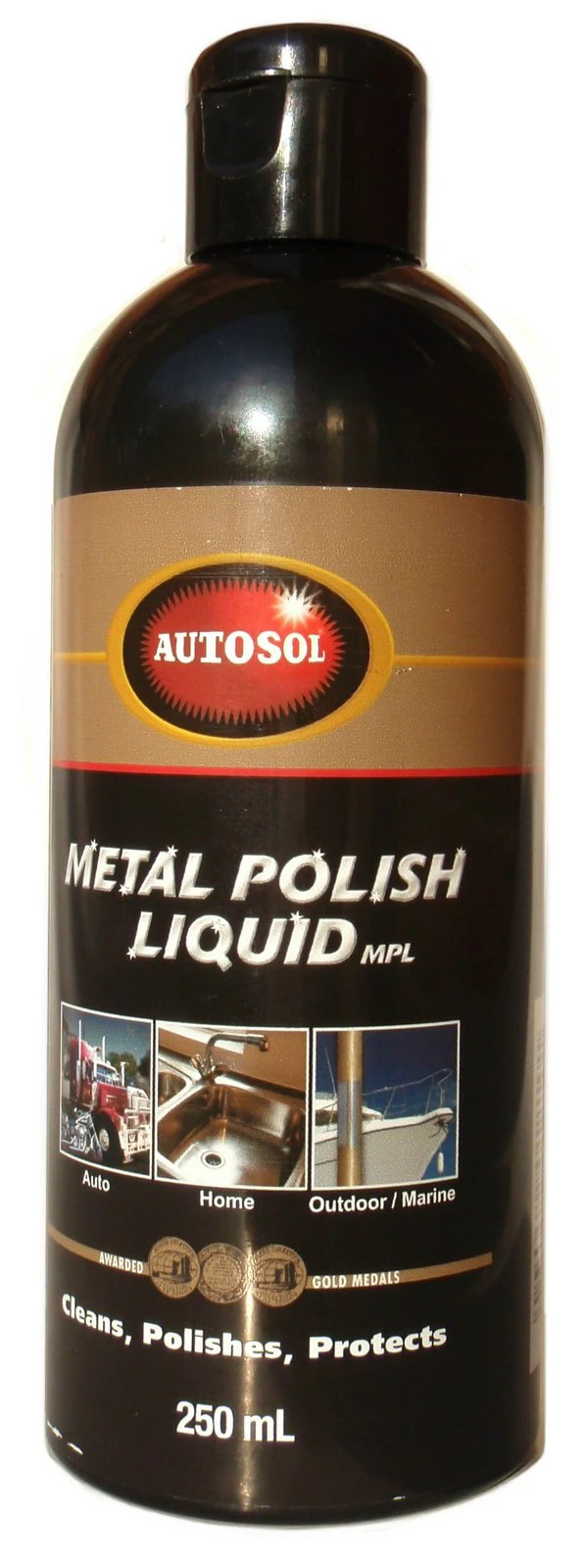 Autosol Metal Polish Clean Protect Chrome Brass Copper Stainless Steel 250ml