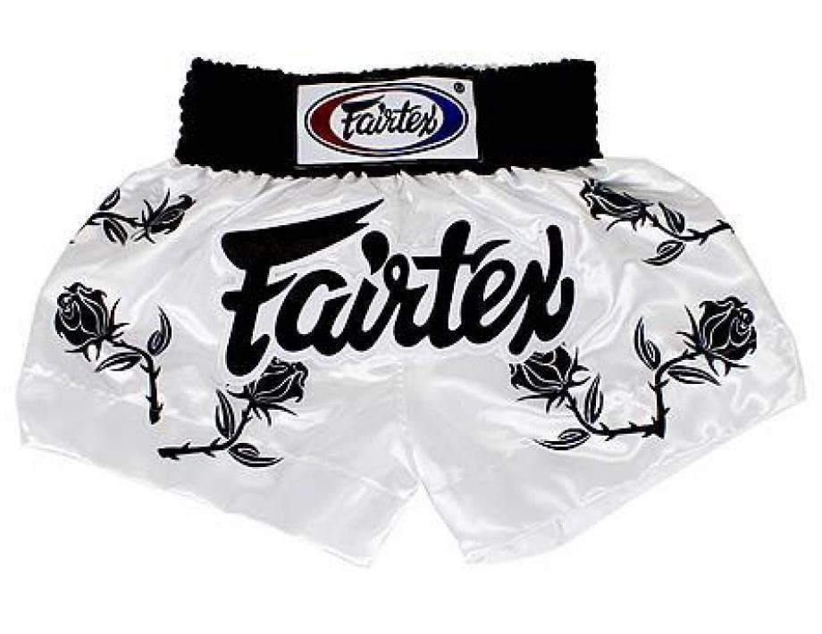 [Free Shipping]FAIRTEX-Black Roses Muay Thai Boxing Shorts Pants (BS0659)