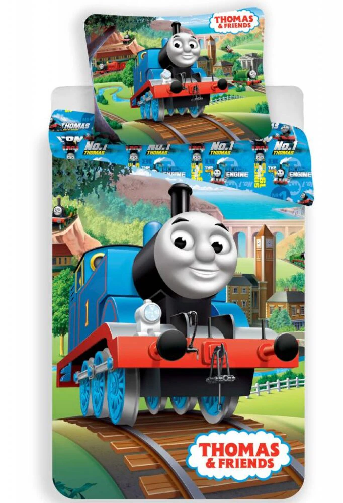 Thomas and Friends On Tour Kids Cotton Quilt Cover Set - Single Bed Size