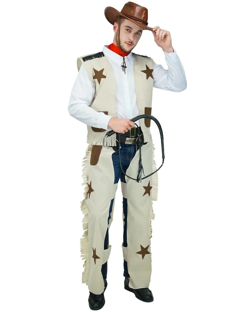 White Cowboy Mens Costume