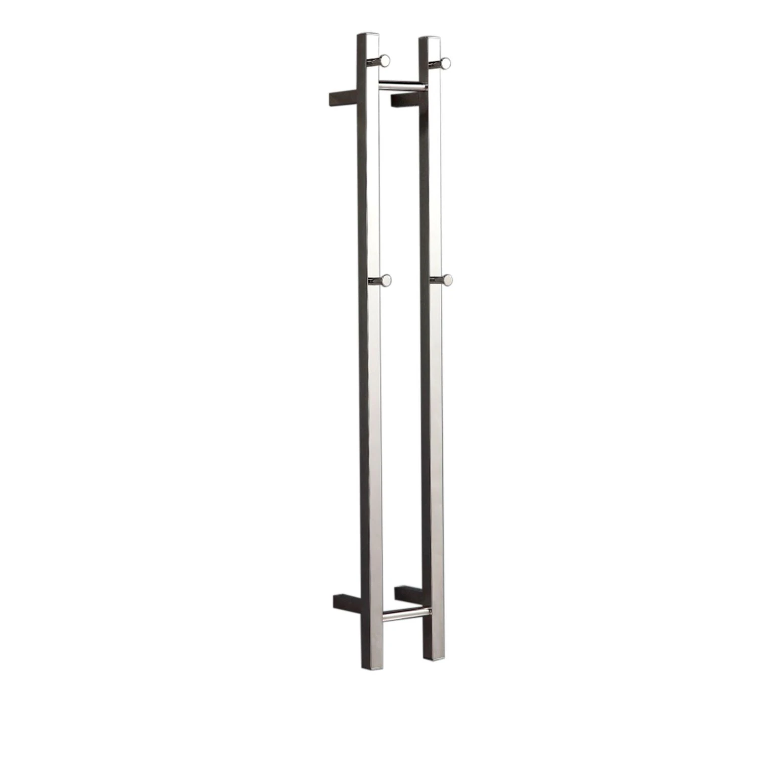 HOTWIRE Hotwire - Heated Towel Rail - Double Vertical Square Bar (W180mm x H1200mm) - Polished Stainless Steel