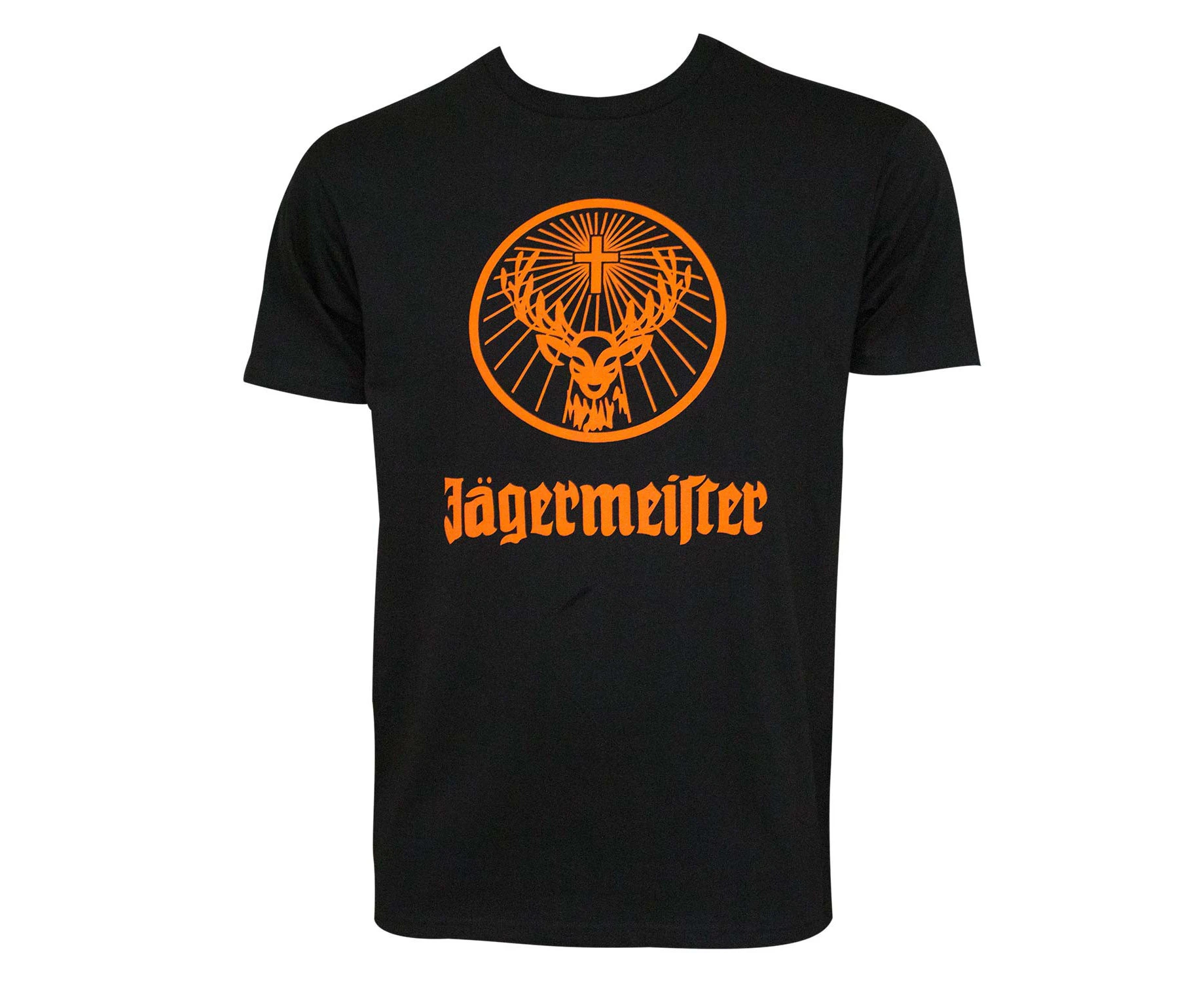 Jagermeister Orange Logo Men's Black T-Shirt