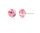 Stainless Steel Crystal Earring Stud Set