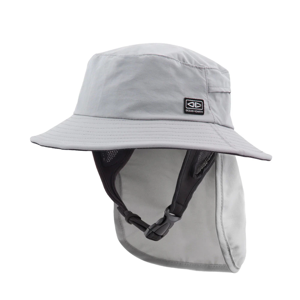 Ocean & Earth Indo Stiff Peak Surf Hat - Grey - Grey