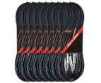 Artist GS20 20ft (6m) Guitar Cable/Lead 8 pack