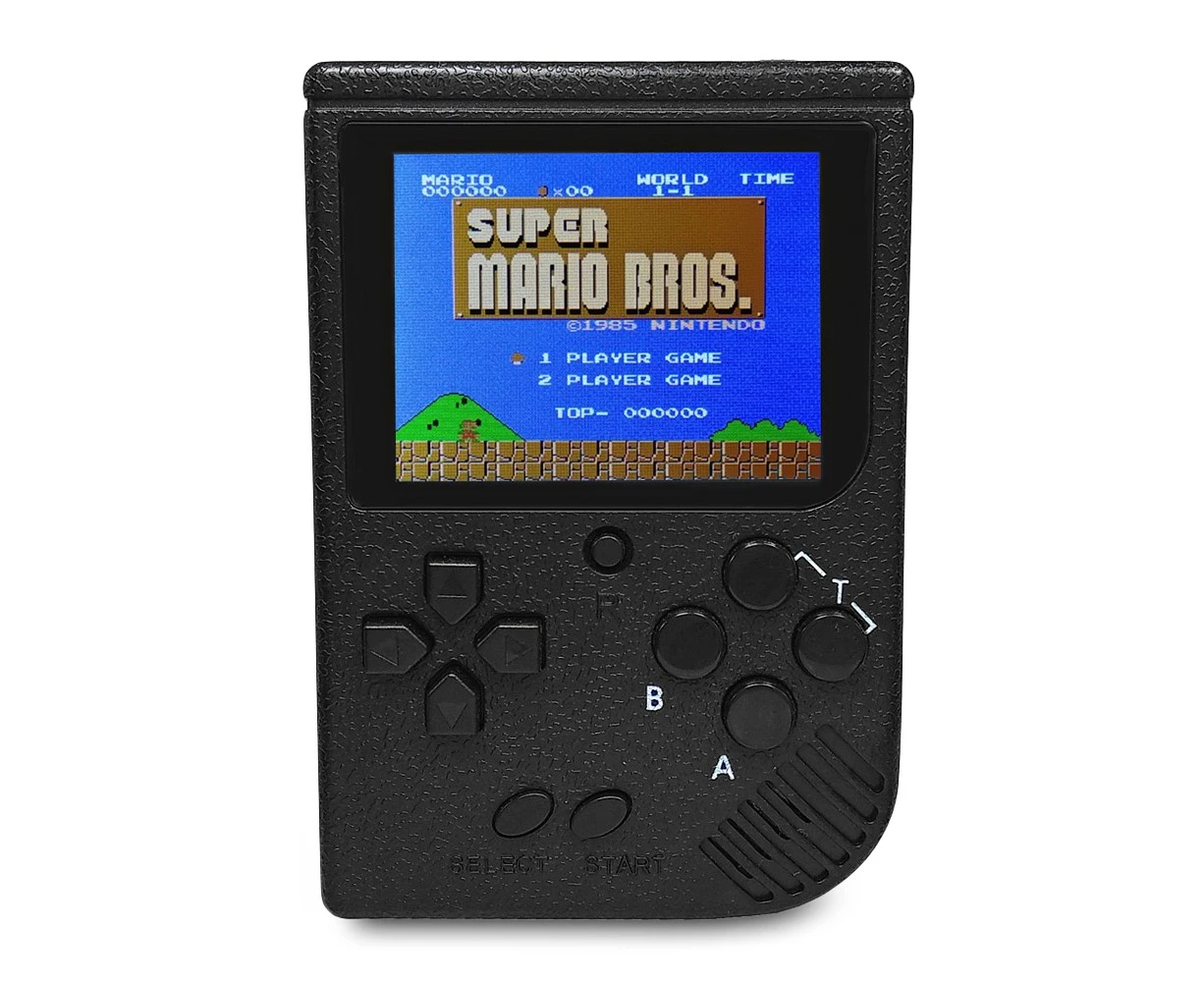 2.5 inch Handheld Classic Retro Built-in 188 FC Game Console for Children   - Black