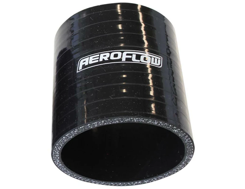 Aeroflow Silicone Hose Str Black I.D 3.75" 95mm Wall 5.3Mm 76mm Long Af 9201-375